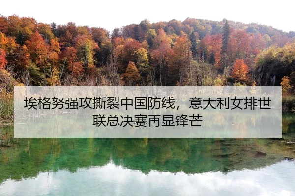 埃格努强攻撕裂中国防线，意大利女排世联总决赛再显锋芒